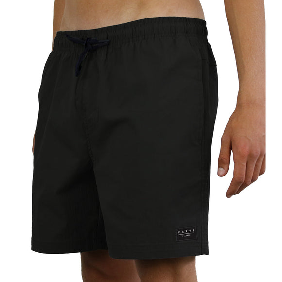 CARVE MENS Cruz VOLLEY SHORTS | BLACK