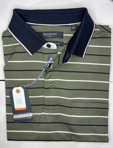 Bridgeport Mens Double Mercerized Polo | Olive