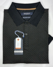 Bridgeport Mens Double Mercerized Polo | Black