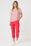 GORDON SMITH |CLASSIC STRIPE TEE - 45698GS | RED