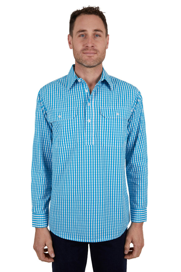 HARD SLOG| Mens Alonzo H/PLKT LS Shirt