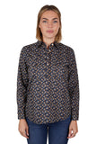 HARD SLOG|WOMENS SHARON 1/2 PLACKET LONG SLEEVE SHIRT