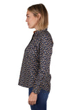 HARD SLOG|WOMENS SHARON 1/2 PLACKET LONG SLEEVE SHIRT