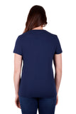 Script SS Tee | Navy