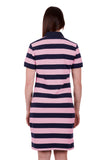 Laney Polo Dress | Navy/Pink