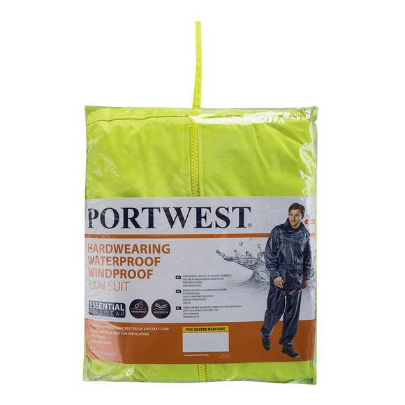 PORTWEST PVC COATED RAIN SUIT