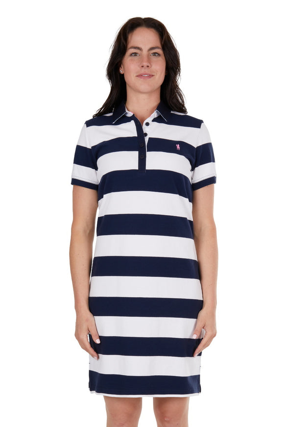 Thomas Cook Womens Beth S/S Polo Dress (T4S2411064) Navy/White