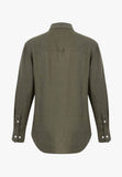 PILBARA WOMENS LINEN SHIRT | OLIVE