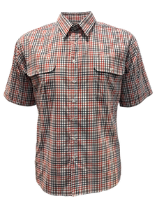 Medium Check S/S Shirt | Red