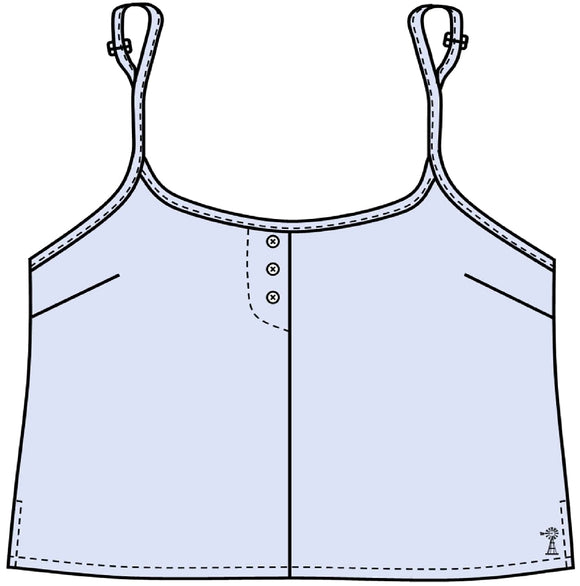 Ladies Linen Camisole | Sky Blue