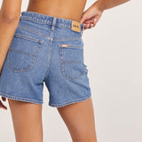 Girlfriend Slim Short | Focus Blue