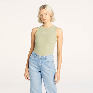 Slim Rib Tank | Faded Thyme