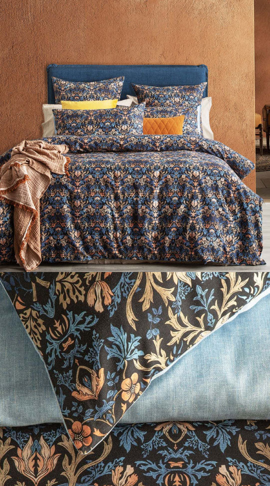 RENEE TAYLOR Quilt Cover Set - Blackthron