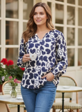 THREADZ LUNA HEART TOP | NAVY/IVORY 48825