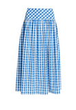 THREADZ AMALFI CHECK SKIRT 50036 AZURE/WHITE