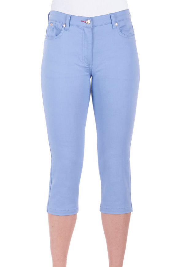 Jane Cropped Skinny Pants | Powder Blue