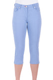 Jane Cropped Skinny Pants | Powder Blue