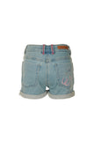 Girls Kit Denim Short | Light Indigo