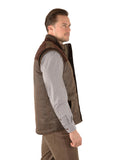 Bradman Faux Oilskin Vest | Rustic Mulch