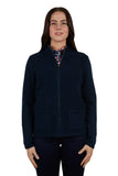 Womens Annette Zip Up Cardigan | Navy