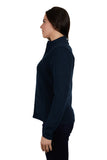 Womens Annette Zip Up Cardigan | Navy