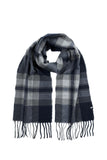 THOMAS COOK BONNEL SCARF CHARCOAL/OLIVE