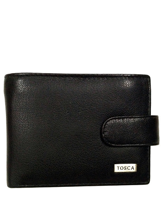 TOSCA | MENS LEATHER WALLET TCA505 BLACK