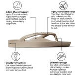 ARCHIES UNISEX THONGS | TAUPE