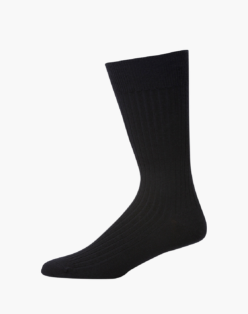 P/F Men's Non Tight Ribbed Merino Sock | Navy