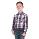 WRANGLER BOY SHAUN LOGO LONG SLEEVE SHIRT