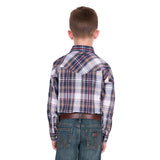 WRANGLER BOY SHAUN LOGO LONG SLEEVE SHIRT