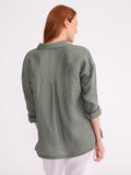 Relaxed Linen Ladies Shirt | Oak Leaf