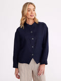 Yarra Trail Panelled Navy Jacket