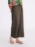 Essential Linen Pant | Pine Green