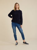 YARRA TRAIL|Diamond Cable Jumper|NAVY