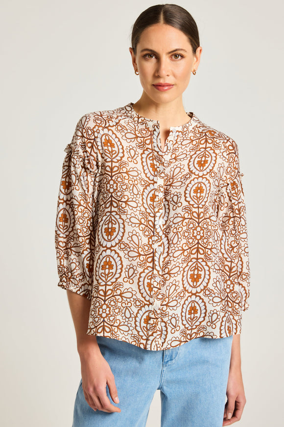 YARRA TRAIL |Boheme Shirt| TOFFEE