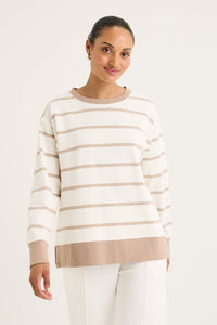 YARRA TRAIL INFINITY SWEAT ECRU/SANDSTONE