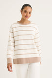 YARRA TRAIL INFINITY SWEAT ECRU/SANDSTONE