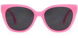 Kids Carve Uma Sunglasses | Gloss Flamingo Pink Frame and Grey Lens