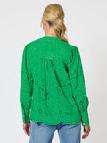 Limani Broidery Shirt | Emerald