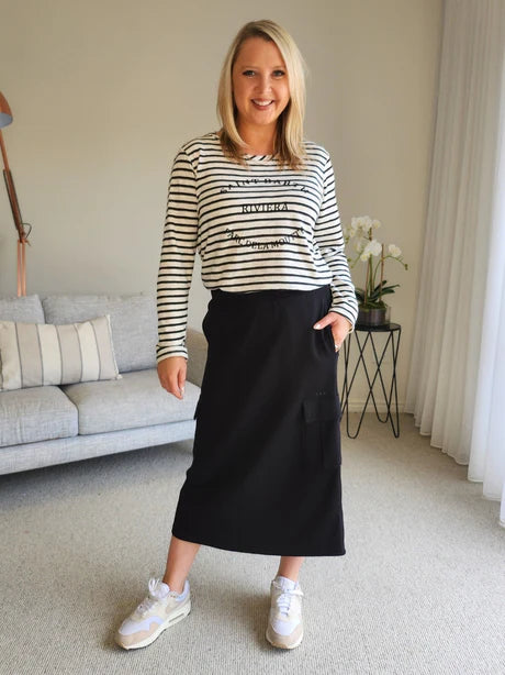 THREADZ | URBAN CARGO SKIRT | BLACK