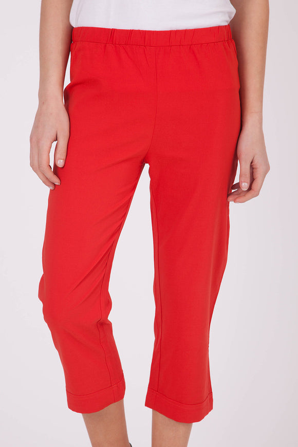 Orientique Bangalene Capri Pant, RED