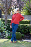 EQUINOX WIDE COLLAR KNIT SWEATER