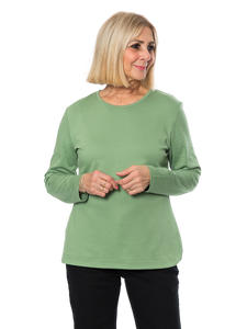 Stretch Cotton Top | Sage