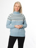 Soft Wool Blend Fairisle Sweater | Blue