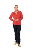 POLAR FLEECE ZIP FRONT JACKET #8910 - SPICE