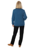 POLAR FLEECE ZIP FRONT JACKET #8910 - BLUE