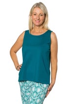 EQUINOX |Sleeveless Singlet Top | Emerald