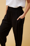 Solid Harem Pants | Black