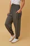 Solid Harem Pants | Khaki